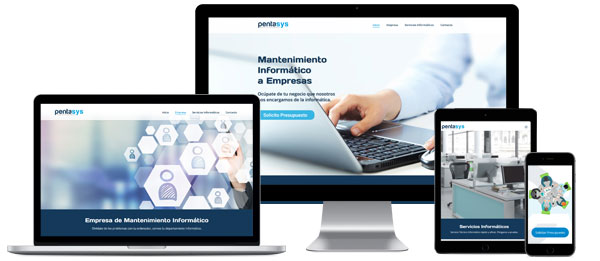 Diseño Web Consultoría Informática Pentasys